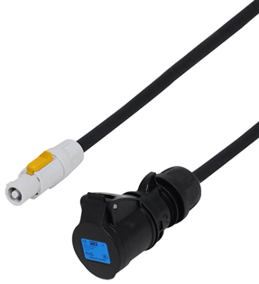 PowerCON to 16A Female Power Cable 1m 