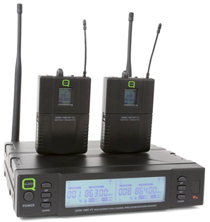 QWM1960 V2 Wireless Dual Beltpack Microp 