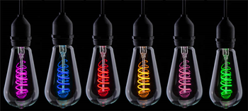 Funky Spiral Filament LED Lamp 4W E27% 