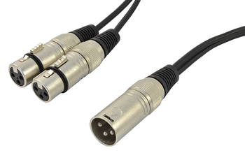 Cobra XLR Male To Two XLR Female Lea 