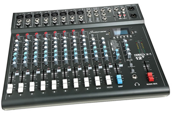 12 Channel PA Mixer with Effects &%2 