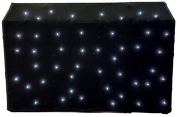 White LED Starcloth for DJ BoothProXL 