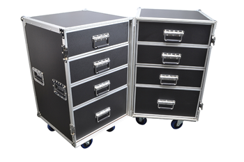 8 Drawer Flightcase Two Sections by Co 