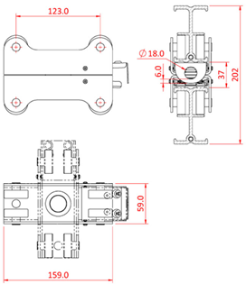 Doughty Studio Rail 80 4 Wheel Double% 