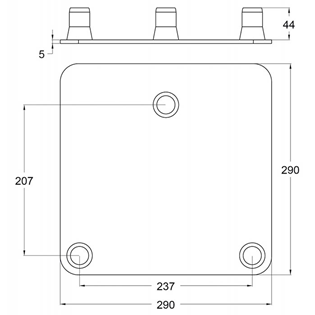 Contestage Trio290 Truss Baseplate - Cho 