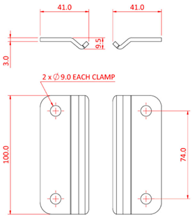 Doughty Studio Rail 60 Clamps 