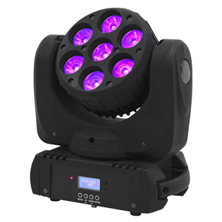 RGBW Moving Head with 7 x 18W HEX  