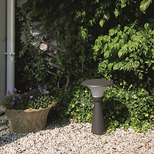 Anthracite Short Garden LED Post Light%2 