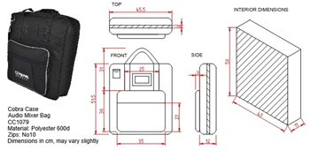 Audio Mixer Bag Dimensions 