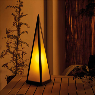 Battery Powered Pyramid Garden Lamp -  