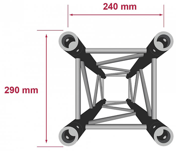 Contestage Quatro290 50mm Truss 2 Way  