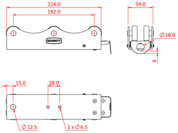 Doughty Studio Rail 80 6 Wheel Carriag 