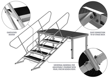 Global Stage Adjustable Stairs 