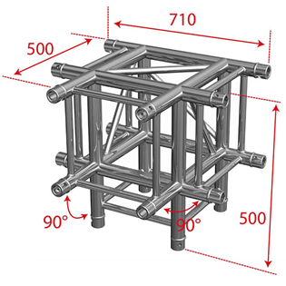 Contestage Quatro290 50mm Truss 3 Way  