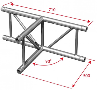 Contestage 50mm Ladder Truss 3 Way Upr 