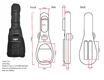 Acoustic Bass Padded Gig Bag by Cobra% 