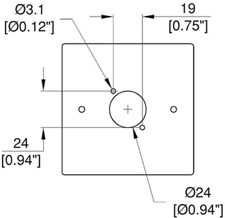 FRONT PANEL SGL GANG WALL BOX - 1x%2 