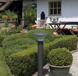 Anthracite Tall Garden LED Post Light  