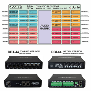 DANTE DBT-44 Network Audio Bridge 4 In 