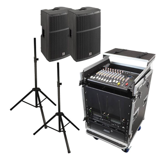Complete PA System with Mixer, Amp,% 