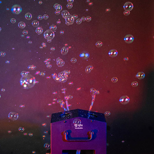 Bubble Machine with 4 Wheel Output Sup 