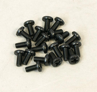 12MM M6 PANHEAD BOLT (BLACK) PACK  