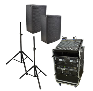 Complete PA System with Mixer, Amp,% 
