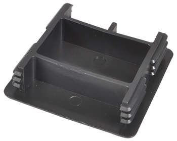 Black PVC End Caps for Slotted Channel 