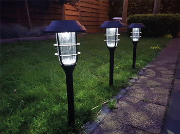 Solar Stake LED Light Set of 4 