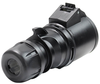 32A 230V 2P E Black Socket 