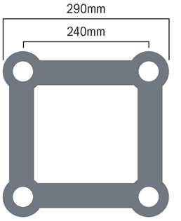 Global Truss F34 PL 2 Way Corner Qua 