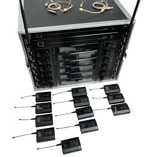 12 Way Wireless Microphone Set with Be 