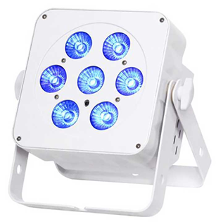 Slimline RGBW LED Parcan 7x 5 Watt 