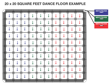 Magnetic Dance Floor Panel 