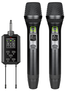 Dual UHF Wireless Handheld Microphone Sy 