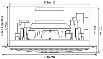 Ceiling Speakers 100V Line in Choice o 