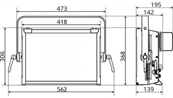 TV Studio LED Panel CW/WW 260 Watt 