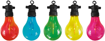 Party Lights with 10 Multi-Coloured Lamp 