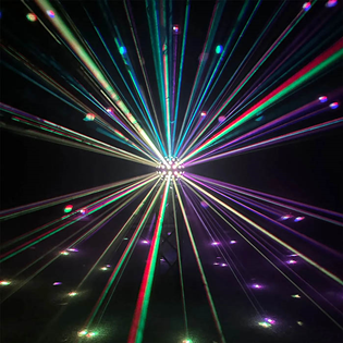 Asteroid LED Effect Light 5 x 40W RG 