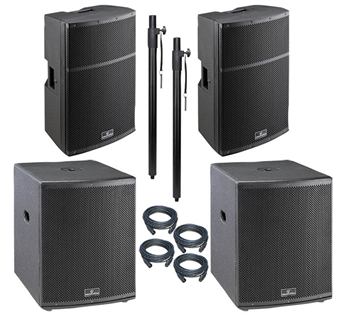 Large 4400 Watt Active PA System 15