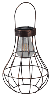 Solar LED Hanging Wire Lantern Garden  