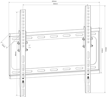 Tilt TV Wall Bracket 26-50