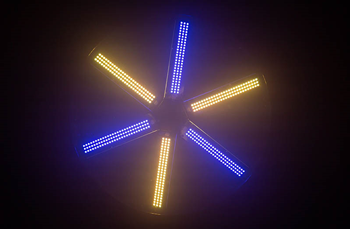 LED Fan Effects Light with 486 RGB L 
