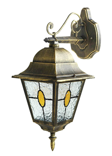 Bronze Effect Lantern Wall Light 240V  