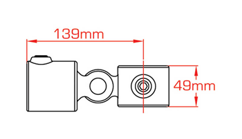 PIPECLAMP SWIVEL (FEMALE SECTION) 