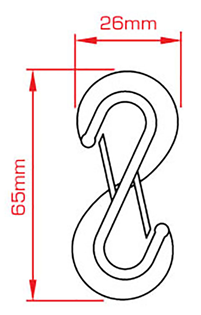 Doughty Nylon Twin Hook 