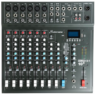 10 Channel PA Mixer with Effects &%2 