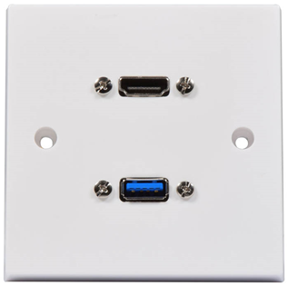 Multimedia Wallplate with 8K HDMI &  