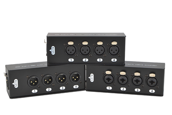 4 Way RJ45 Socket to XLR or Jack C 