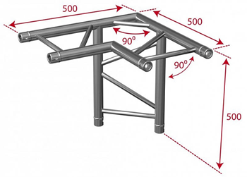 Contestage 50mm Ladder Truss 3 Way Upr 